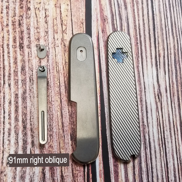 91mm 84mm Knife Titanium Aftermarket Handles