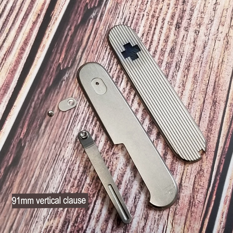 91mm 84mm Knife Titanium Aftermarket Handles