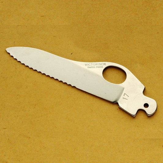 Serrated Blade DIY Knife Making Replacement Part for 111mm Victorinox Swiss Army SAK Parts Victorinox swiss army knife tools