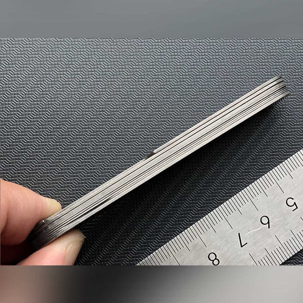 Titanium Liner TC4 Alloy Stone Washed Knife Part for 91mm Victorinox Swiss Army SAK Parts Victorinox swiss army knife tools
