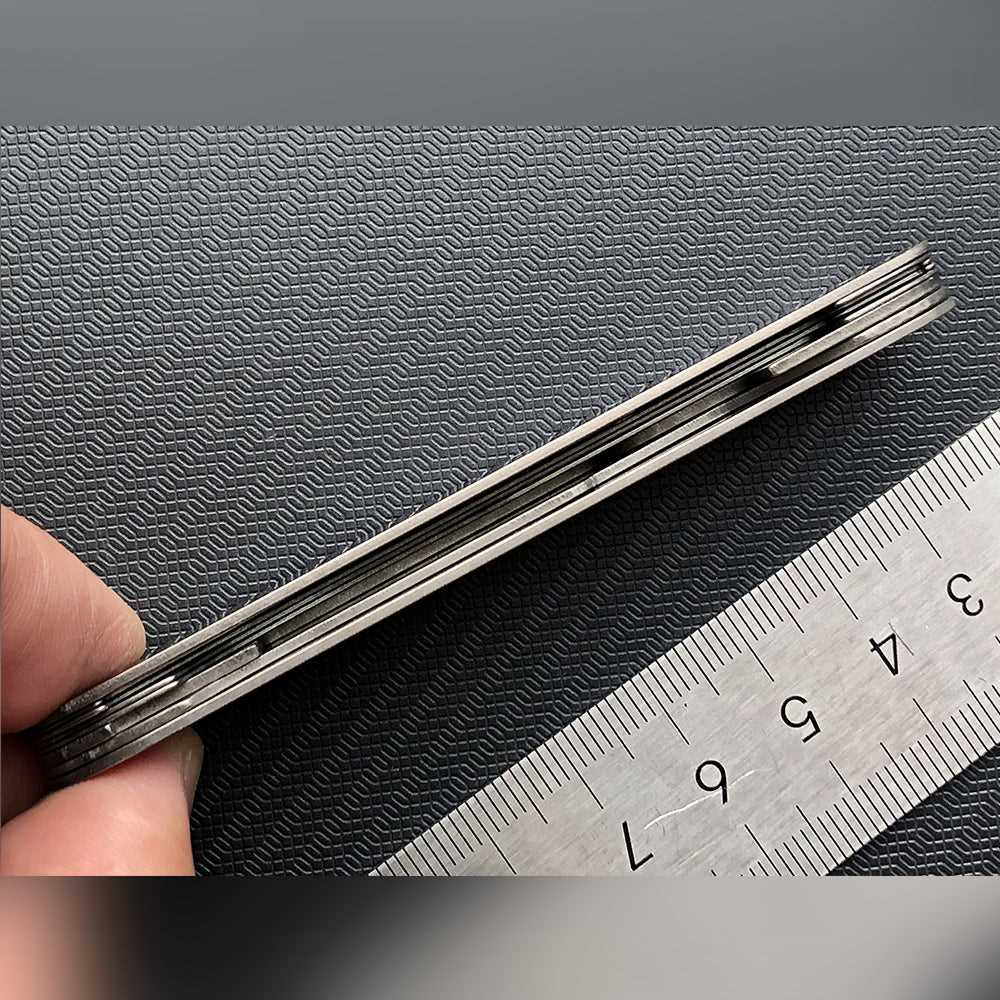 Titanium Liner TC4 Alloy Stone Washed Knife Part for 91mm Victorinox Swiss Army SAK Parts Victorinox swiss army knife tools