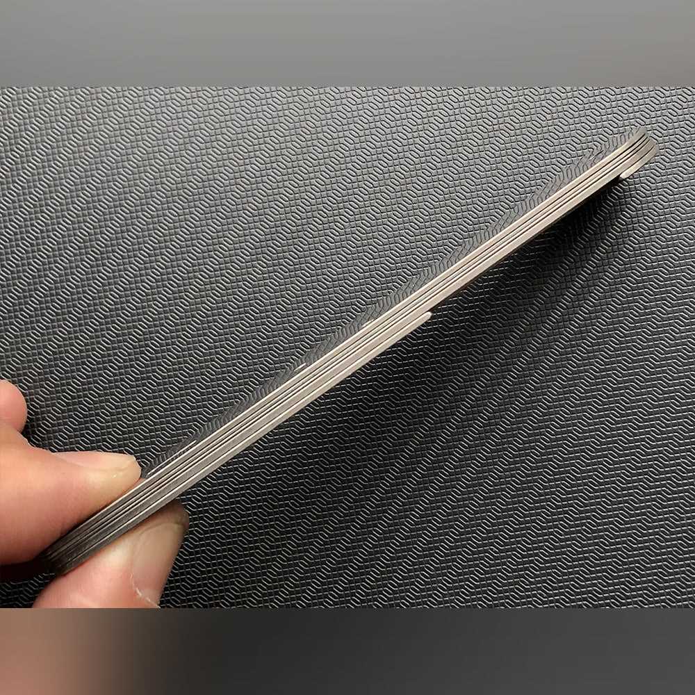 Titanium Liner TC4 Alloy Stone washed Knife part for 111mm Victorinox Swiss Army SAK Parts Victorinox swiss army knife tools