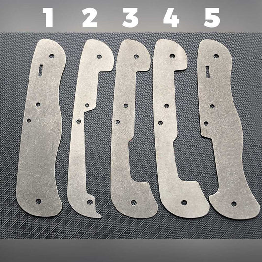 Titanium Liner TC4 Alloy Stone washed Knife part for 111mm Victorinox Swiss Army SAK Parts Victorinox swiss army knife tools