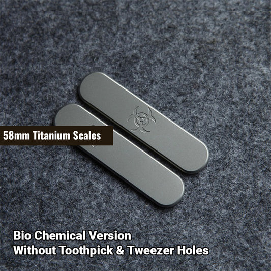 58mm Classic Knife Titanium Handles DIY SAK Parts Aftermarket