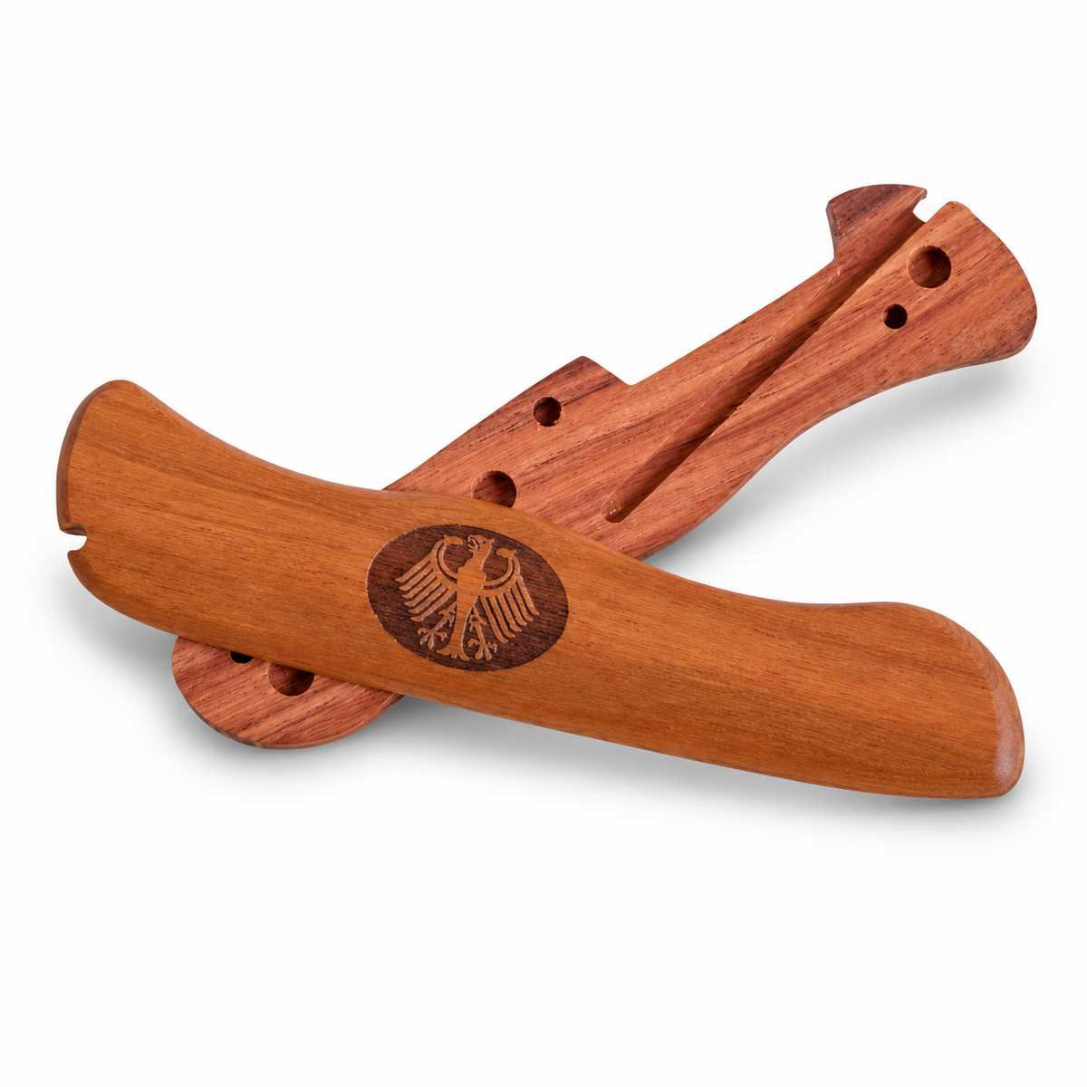 111mm SAK GAK Vegetable-Tanned Cowhide Leather Sheaths & Rosewood Scales - Rosewood Scales - With Toothpick & Tweezer Slots