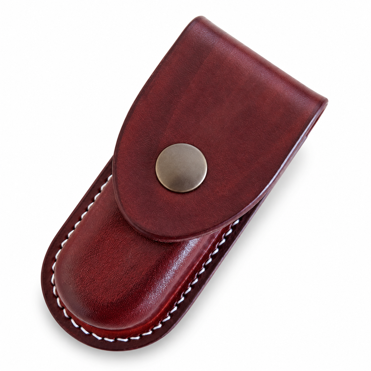 91mm SAK Vegetable-Tanned Cowhide Leather Sheath - 2 to 7 Layer Fitment - Brown - 2-Layer Fitment