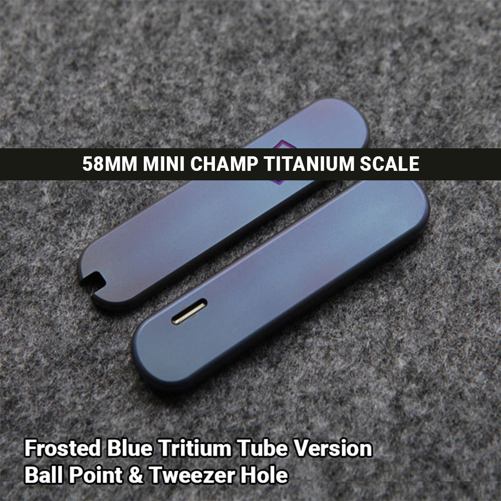 58mm Mini Champ Knife Titanium Scales Handles Aftermarket Multi-Tool SAK Tool
