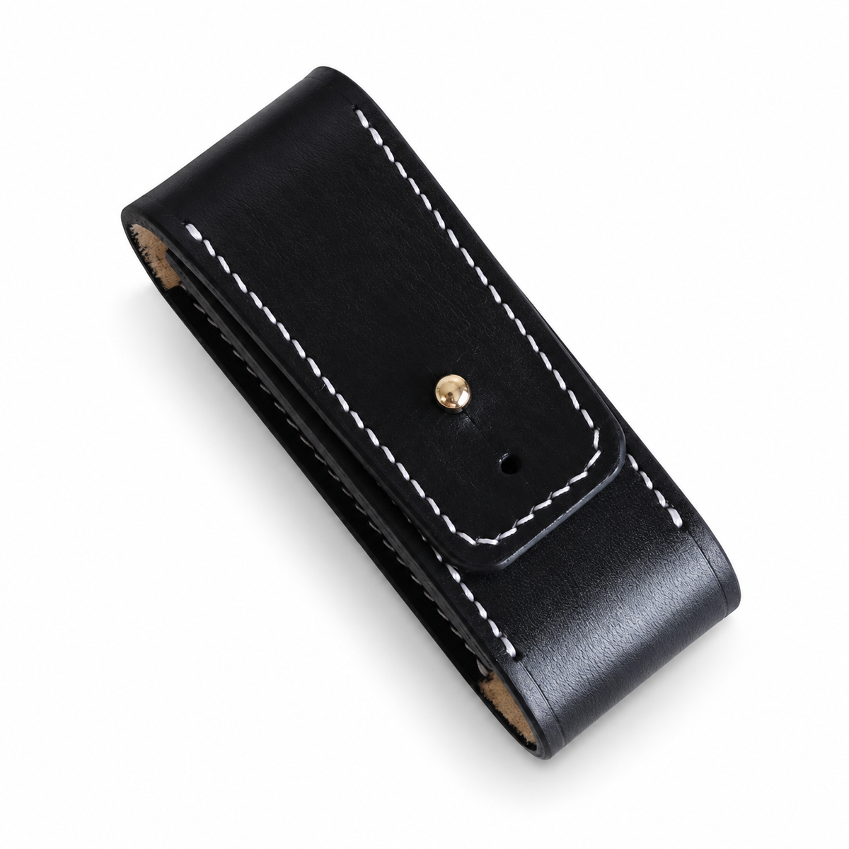 111mm SAK WorkChamp, WorkChamp XL & Hercules Vegetable-Tanned Cowhide Leather Sheath - Black - WorkChamp / Hercules