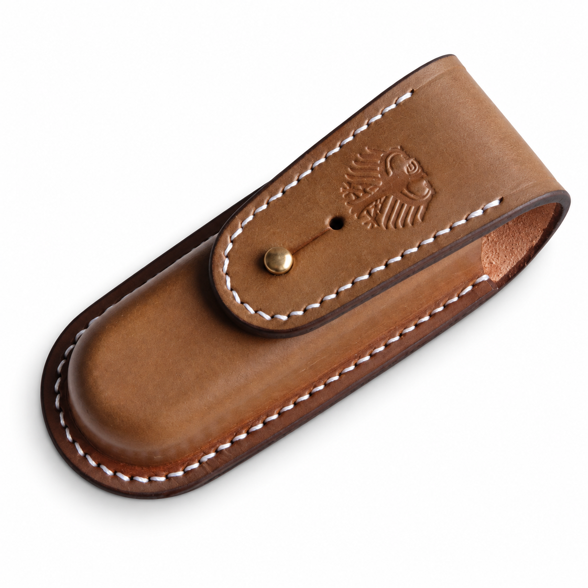 111mm and 108mm SAK German Army Leather Sheath - 108mm Stud - Embossed Eagle