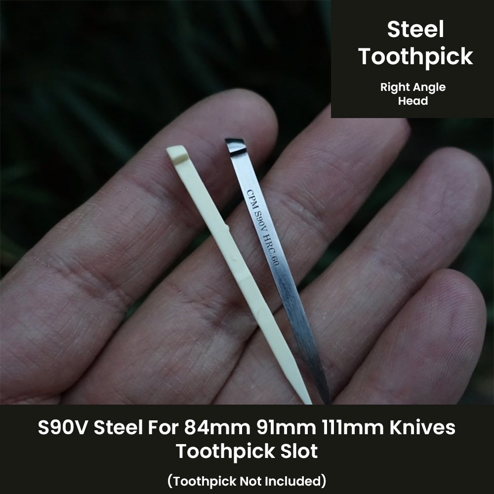 Steel Toothpick For 58mm 65mm 74mm 84mm 91mm 111mm Knives CPM S90V Steel