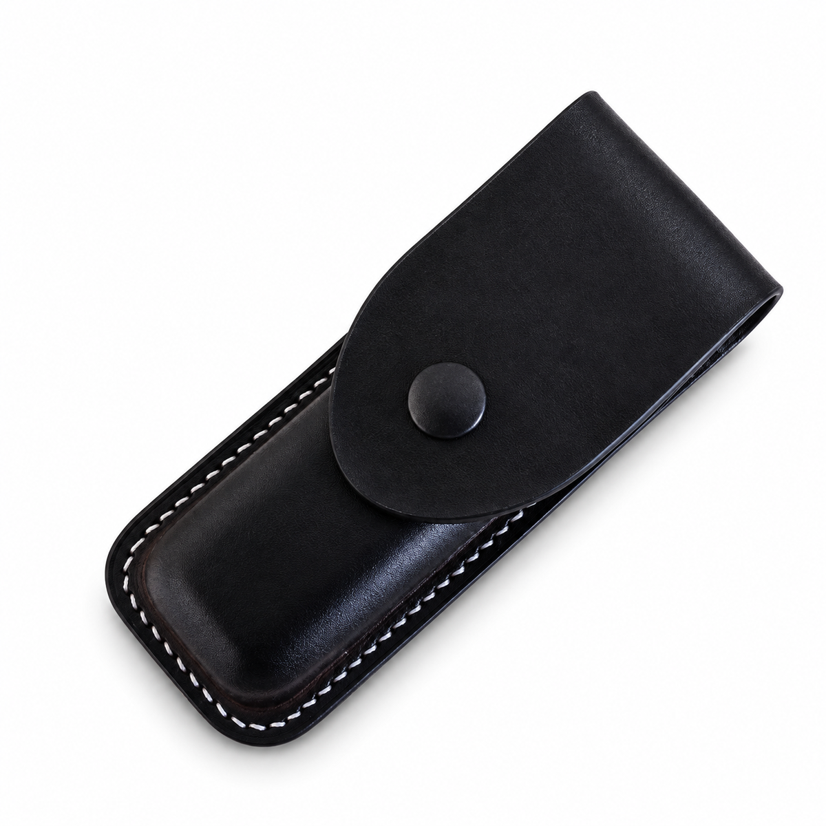 130mm SAK Vegetable-Tanned Cowhide Leather Sheath - 5 Options - Black