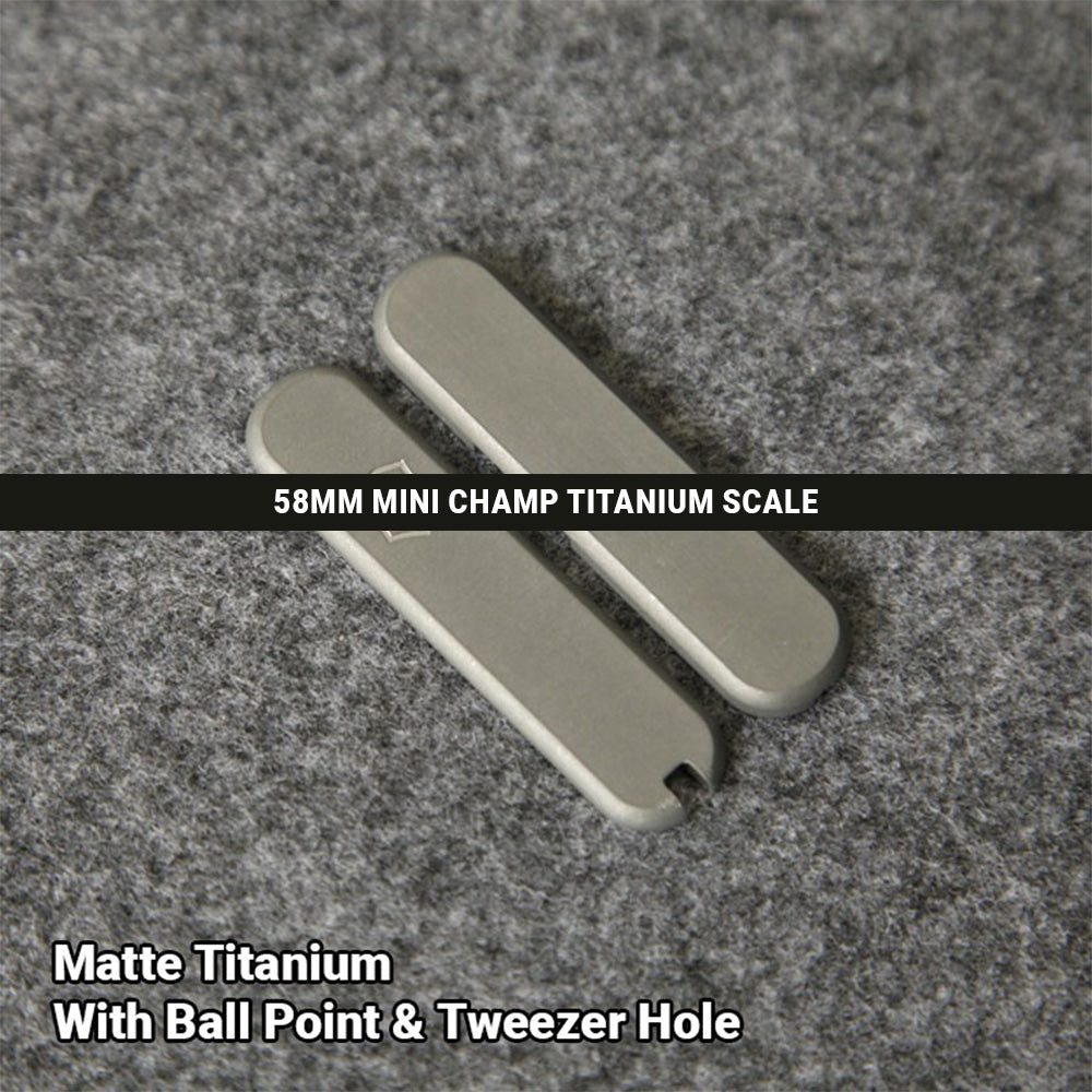 58mm Mini Champ Knife Titanium Scales Handles Aftermarket Multi-Tool SAK Tool