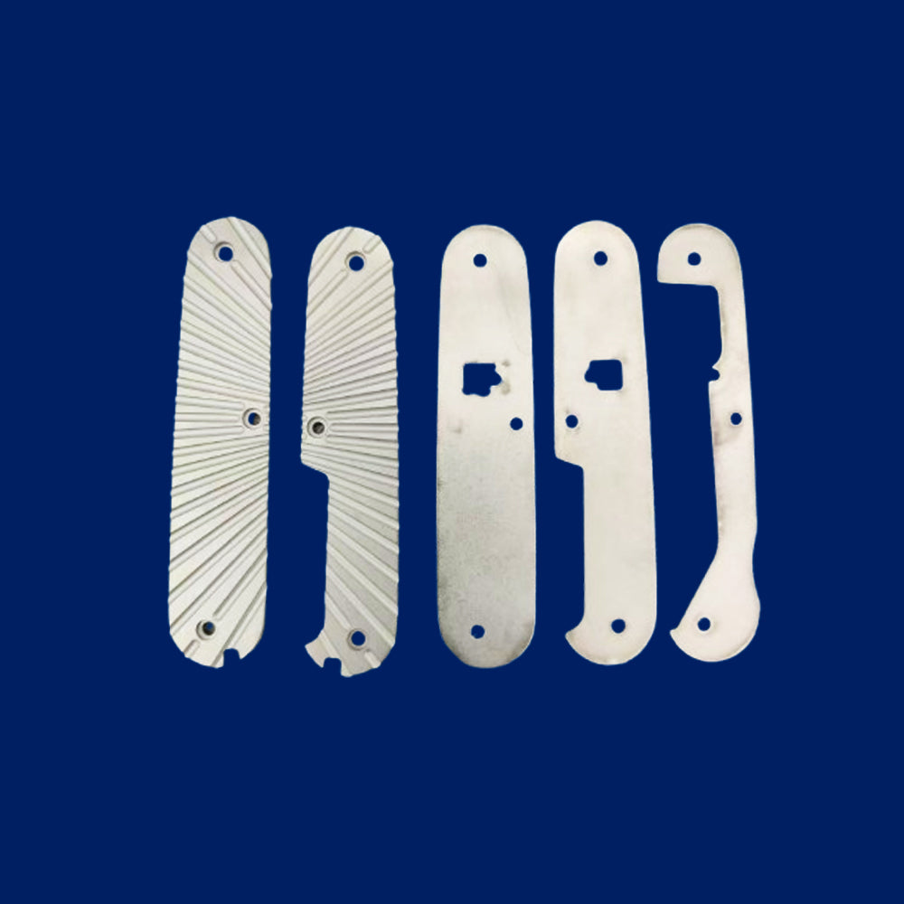 91mm Knife Titanium Scale Handle SAK Aftermarket Parts + Free Liners & Screws