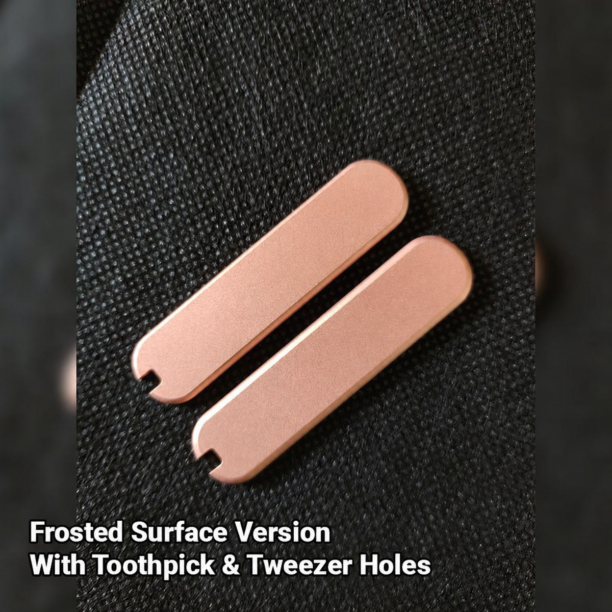 58mm Knife Red Copper Handle Scales for Mini Champ Classic Rambler SAK Aftermarket