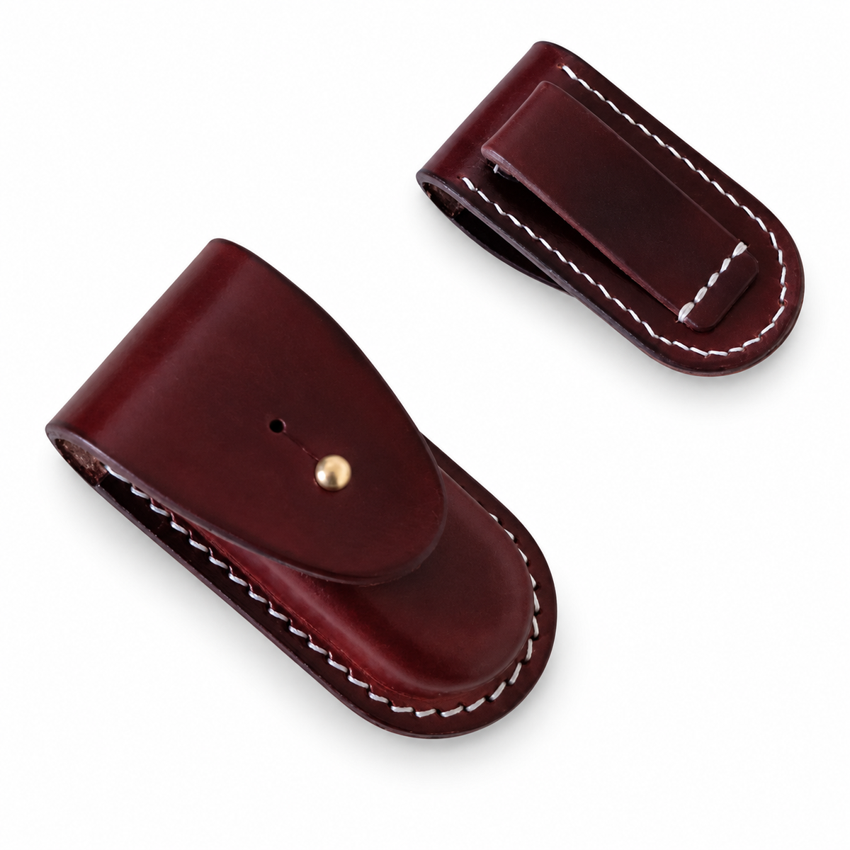 65mm SAK Leather Sheath for Nail Clip 580 and Weng 580 - Nail Clip 580 B Brown