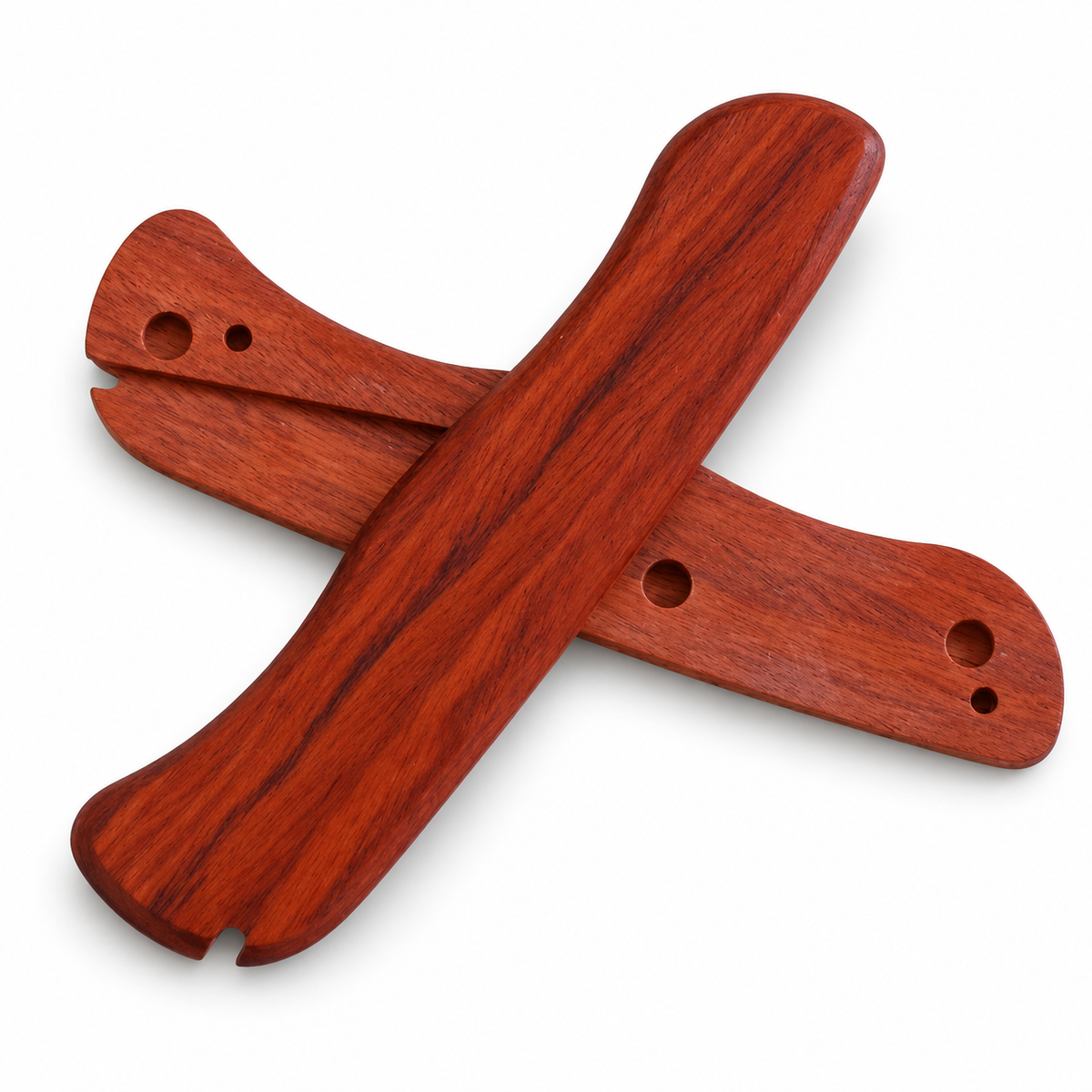 111mm SAK Sentinel Leather Sheaths and Burmese Rosewood Scales - Burmese Rosewood Scale Pair