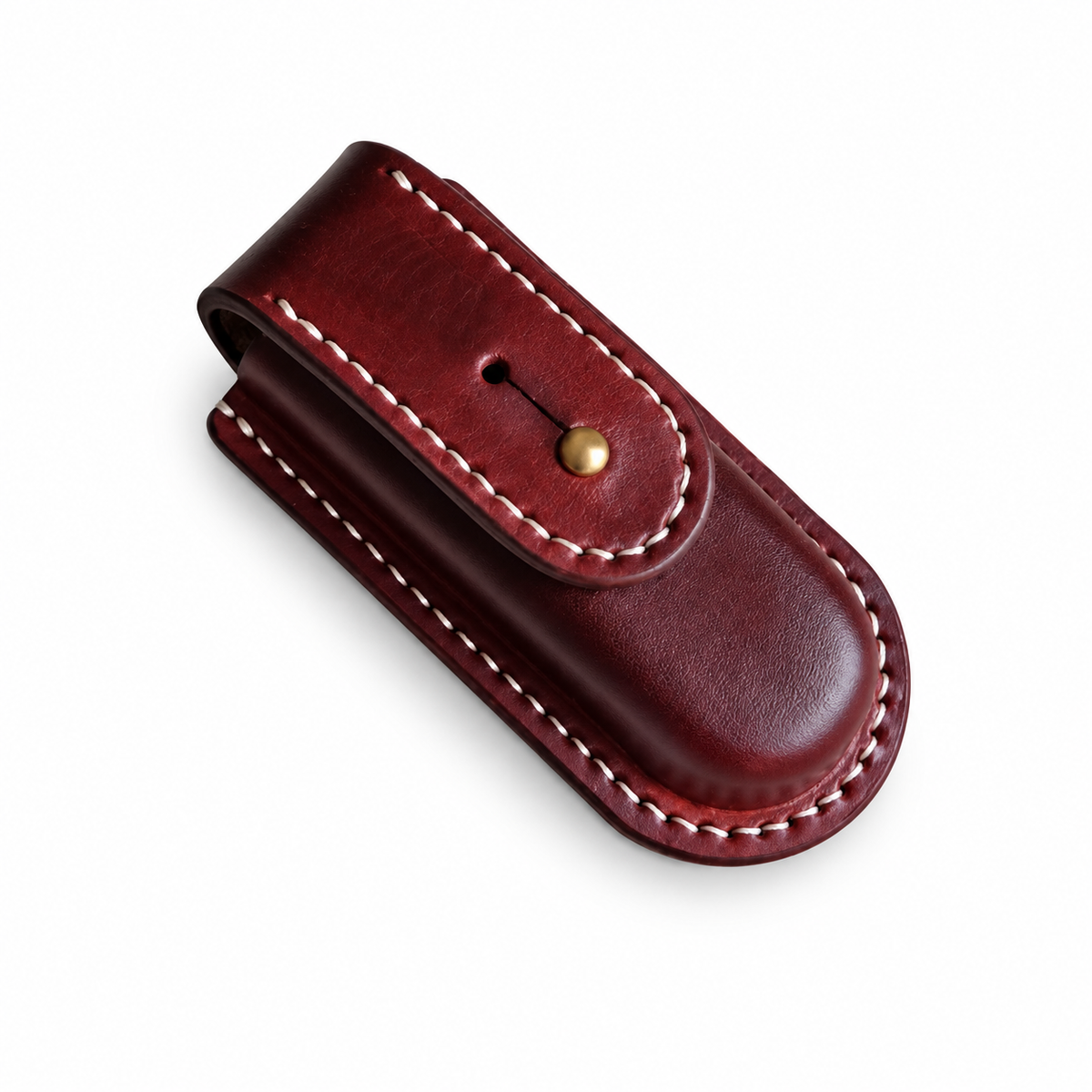 85mm SAK Vegetable-Tanned Leather Sheath - Stud - 2 Layer