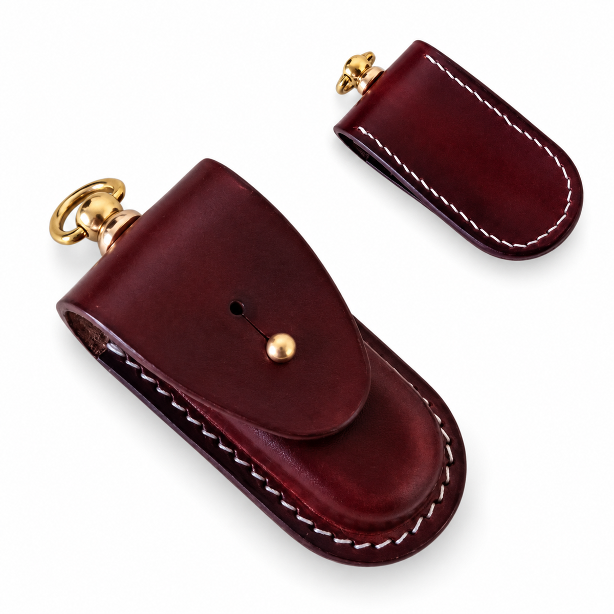 65mm SAK Leather Sheath for Nail Clip 580 and Weng 580 - Weng 580 A Brown