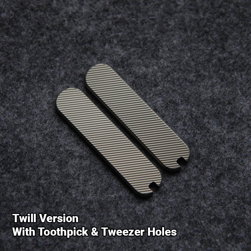 58mm Classic Knife Titanium Scales Handles DIY SAK Parts Aftermarket