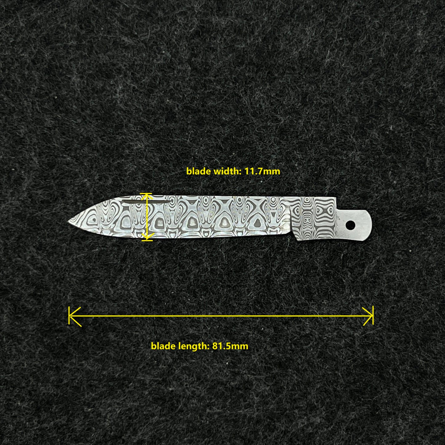 91mm Knife Sweden Import Damascus Powder Steel Handmade Blade SAK Parts