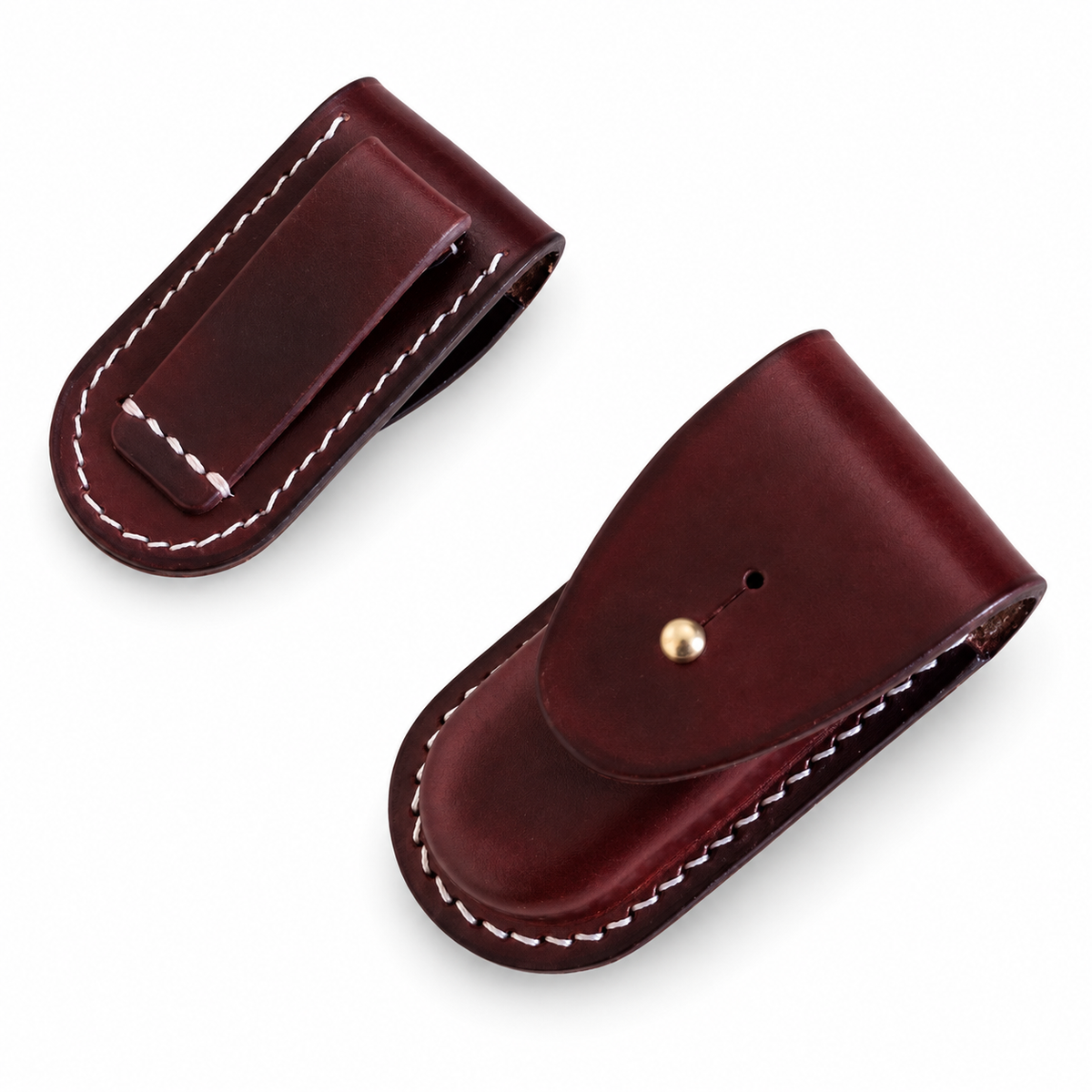 65mm SAK Leather Sheath for Nail Clip 580 and Weng 580 - Weng 580 B Brown