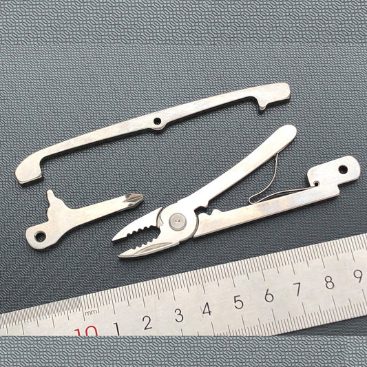 111mm Knife Pliers Large Cross Screwdriver and Back Spring Set Sak Parts Tool