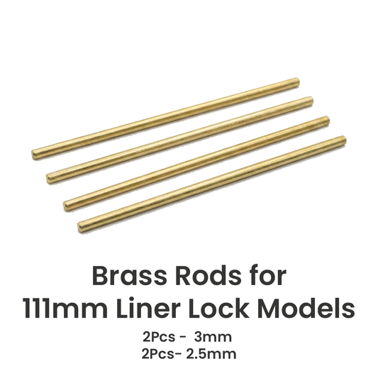 111mm Liner Lock Models Brass Rods Rivets Pins Axles Replacement DIY SAK Parts