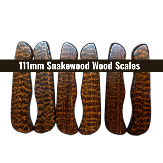111mm Snakewood Letterwood Scales Knife Handles SAK Parts Aftermarket