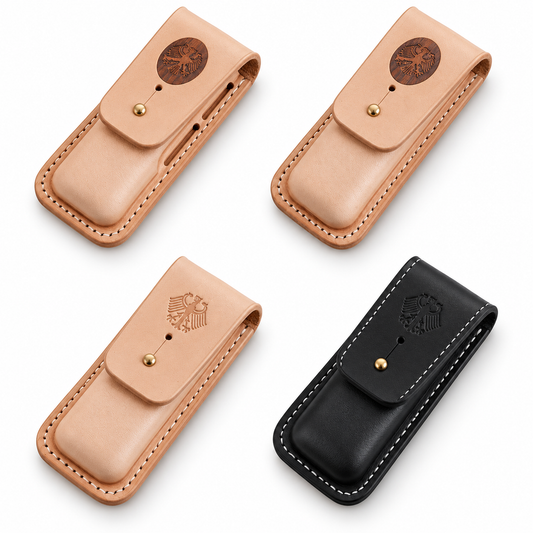 111mm SAK GAK Vegetable-Tanned Cowhide Leather Sheaths & Rosewood Scales - Main image 01