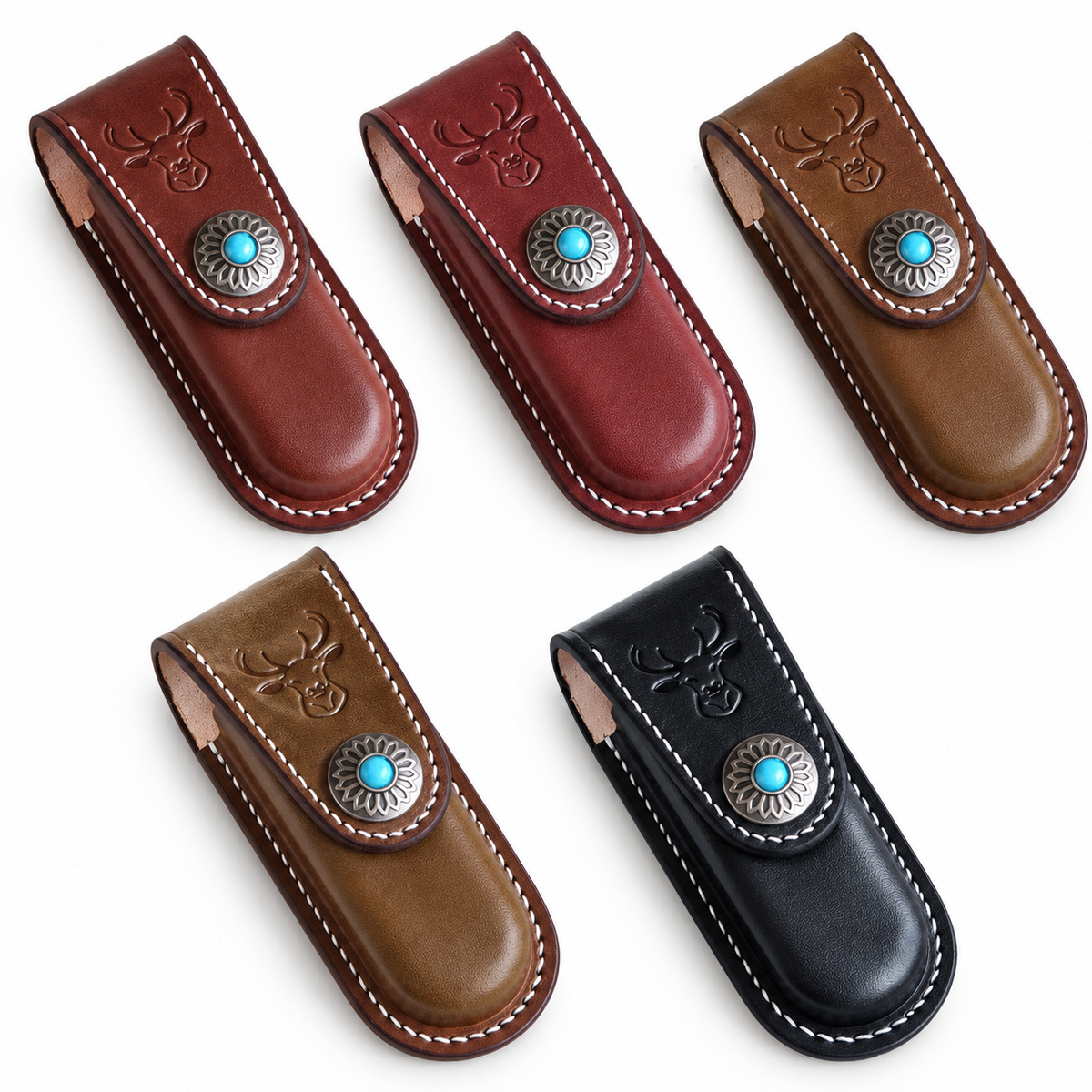 111mm SAK Hunter Vegetable-Tanned Leather Sheath - Main image 01