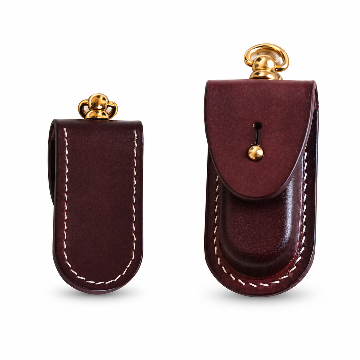 58mm SAK Vegetable-Tanned Cowhide Leather Sheath - Style 15A - Brown