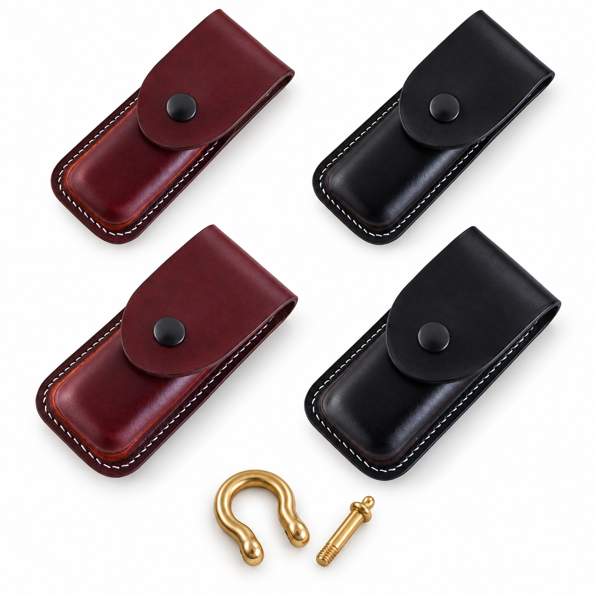 130mm SAK Vegetable-Tanned Cowhide Leather Sheath - 5 Options - Main image 01