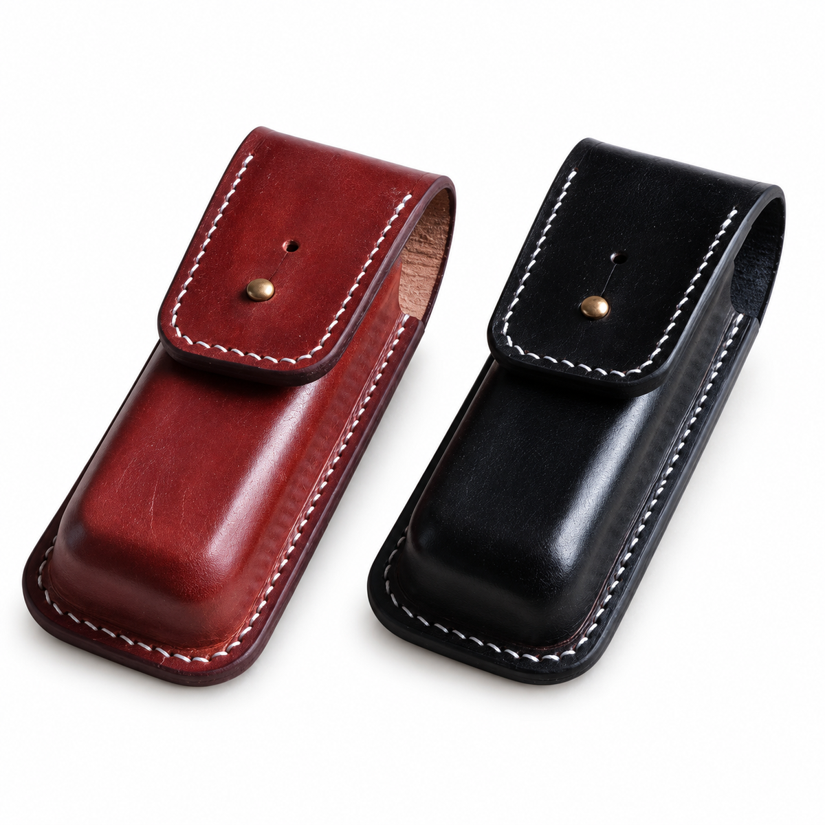 130mm SAK Vegetable-Tanned Cowhide Leather Sheath for 3-4 Layer Knives - Main image 01