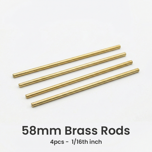 58mm Knife Brass Rods Rivets Pins Axles DIY SAK Parts Classic SD Minichamp Alox