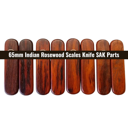 65mm Indian Rosewood Scales Knife Handle SAK Parts Aftermarket Tool