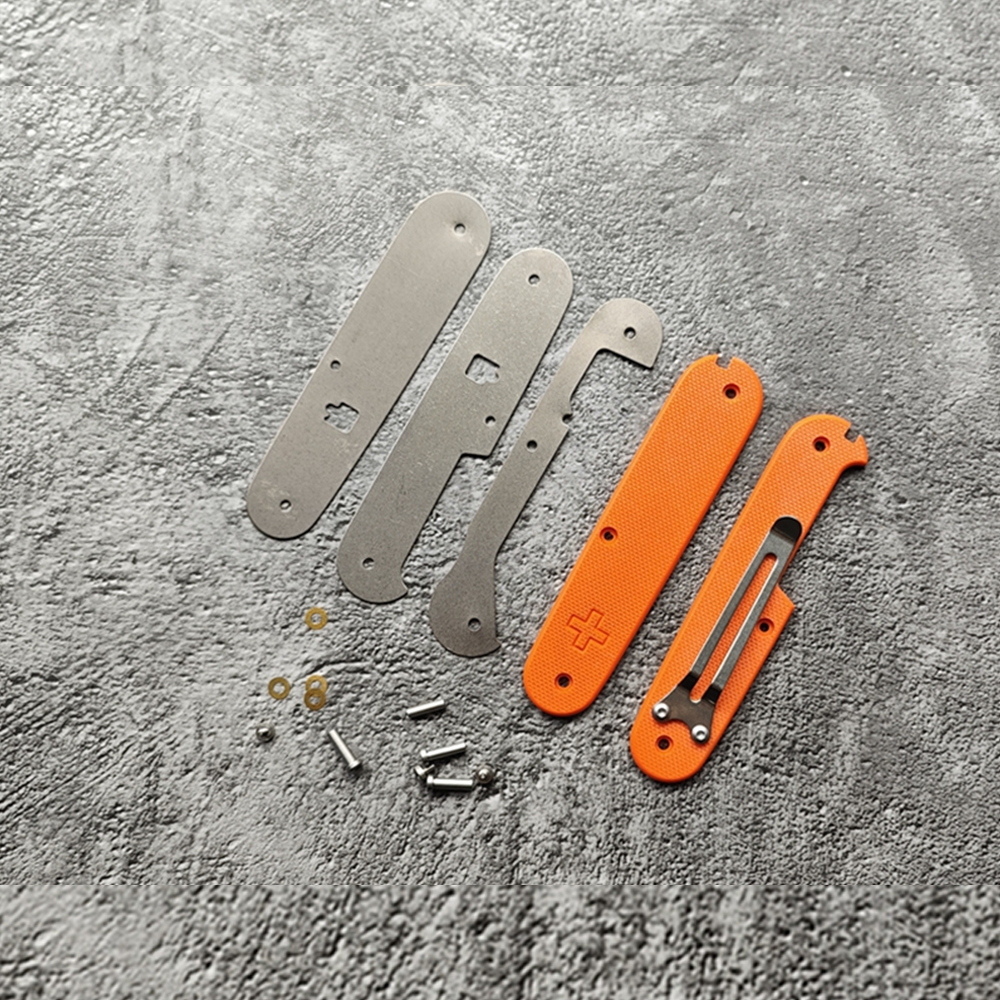 91mm Knife G10 Handle Scales SAK Parts Mod Multi-Tool