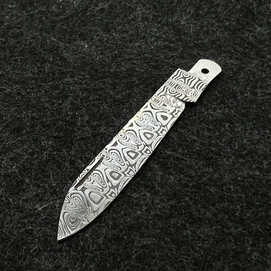 91mm Knife Sweden Import Damascus Powder Steel Handmade Blade SAK Parts