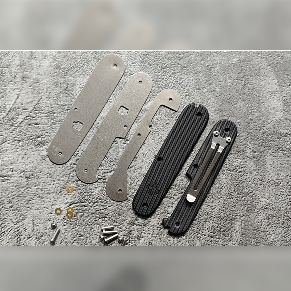 91mm Knife G10 Handle Scales SAK Parts Mod Multi-Tool