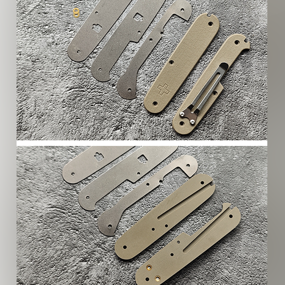 91mm Knife G10 Handle Scales SAK Parts Mod Multi-Tool