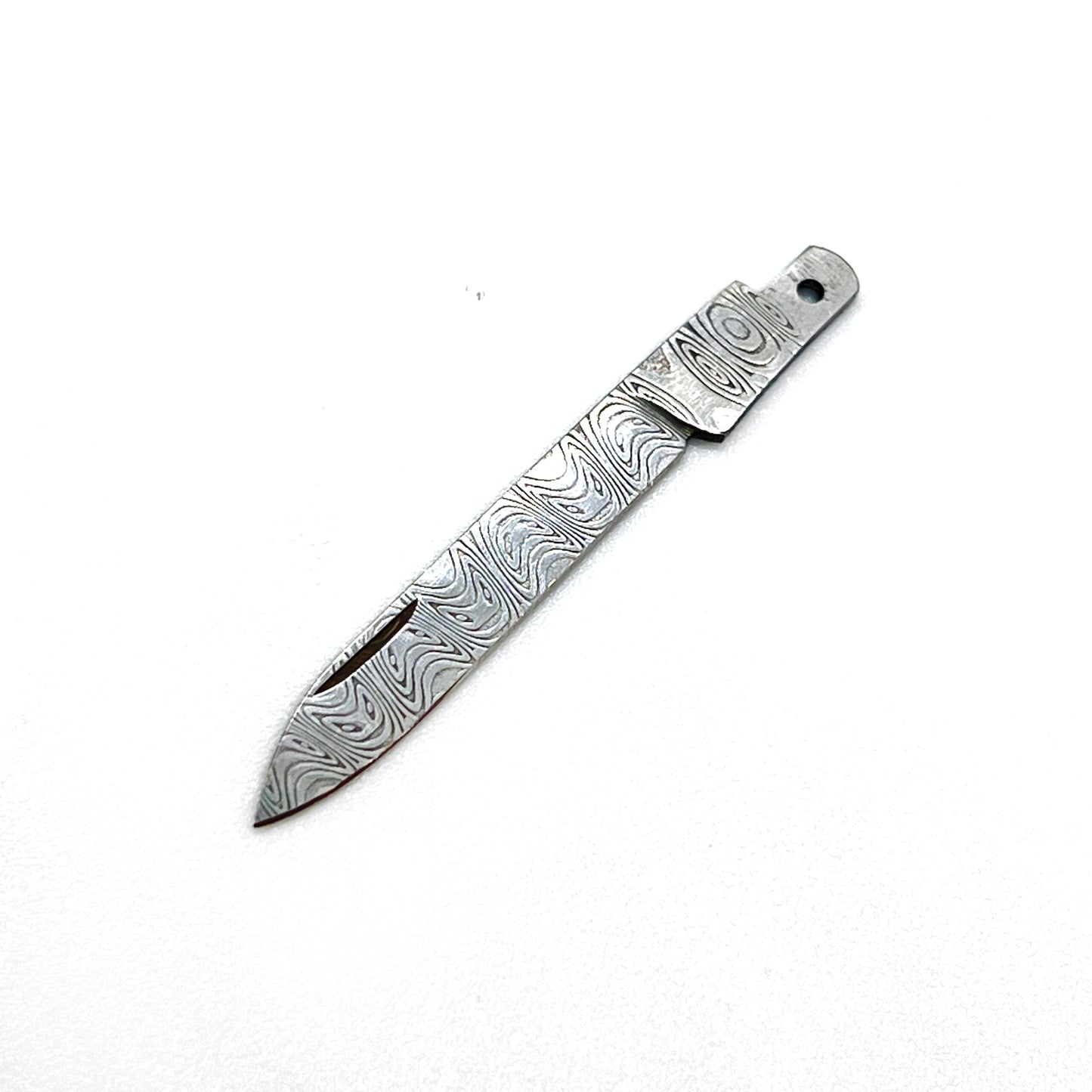 58mm Knife Sweden Import Damascus Powder Steel Handmade Blade SAK Parts