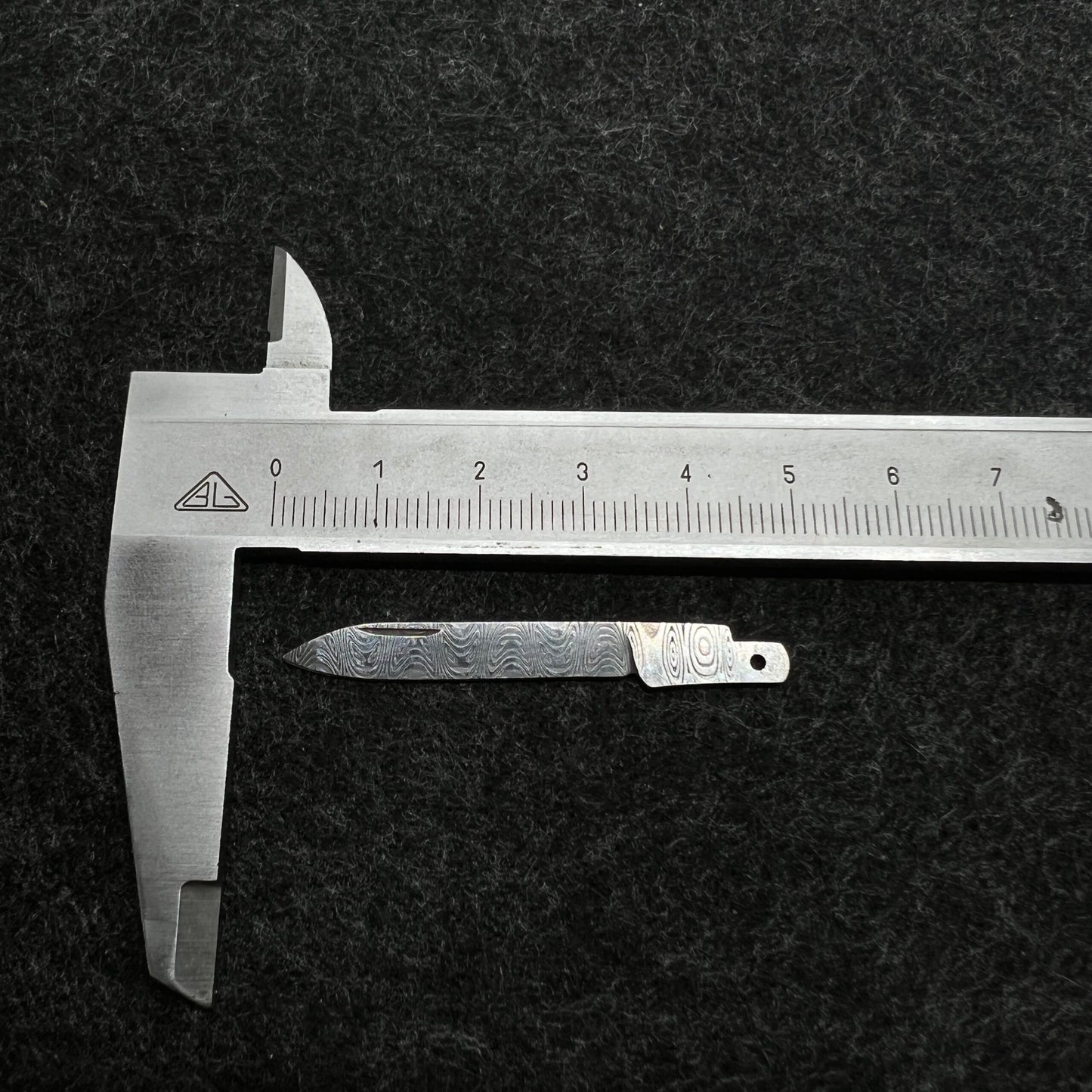 58mm Knife Sweden Import Damascus Powder Steel Handmade Blade SAK Parts