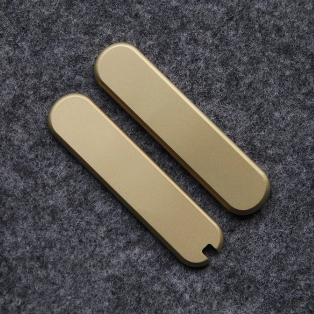 58mm Mini Champ Knife Brass Copper Scales Handles DIY SAK Parts Aftermarket