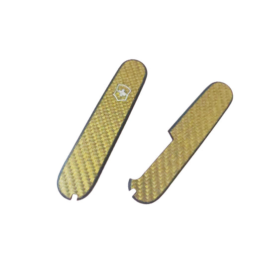 91mm Victorinox Swiss Army Knife Yellow Carbon Fiber Scale Handle