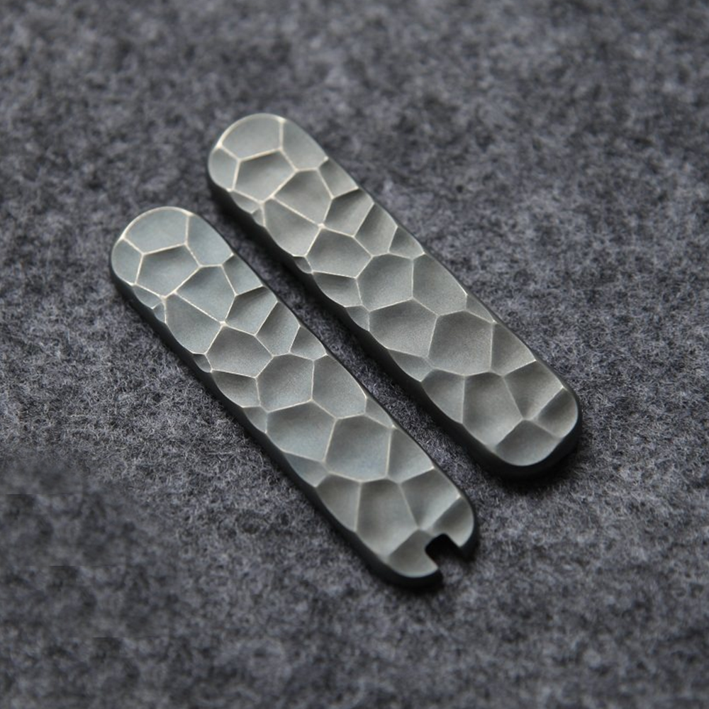 58mm Mini Champ Knife Brass Copper Scales Handles DIY SAK Parts Aftermarket