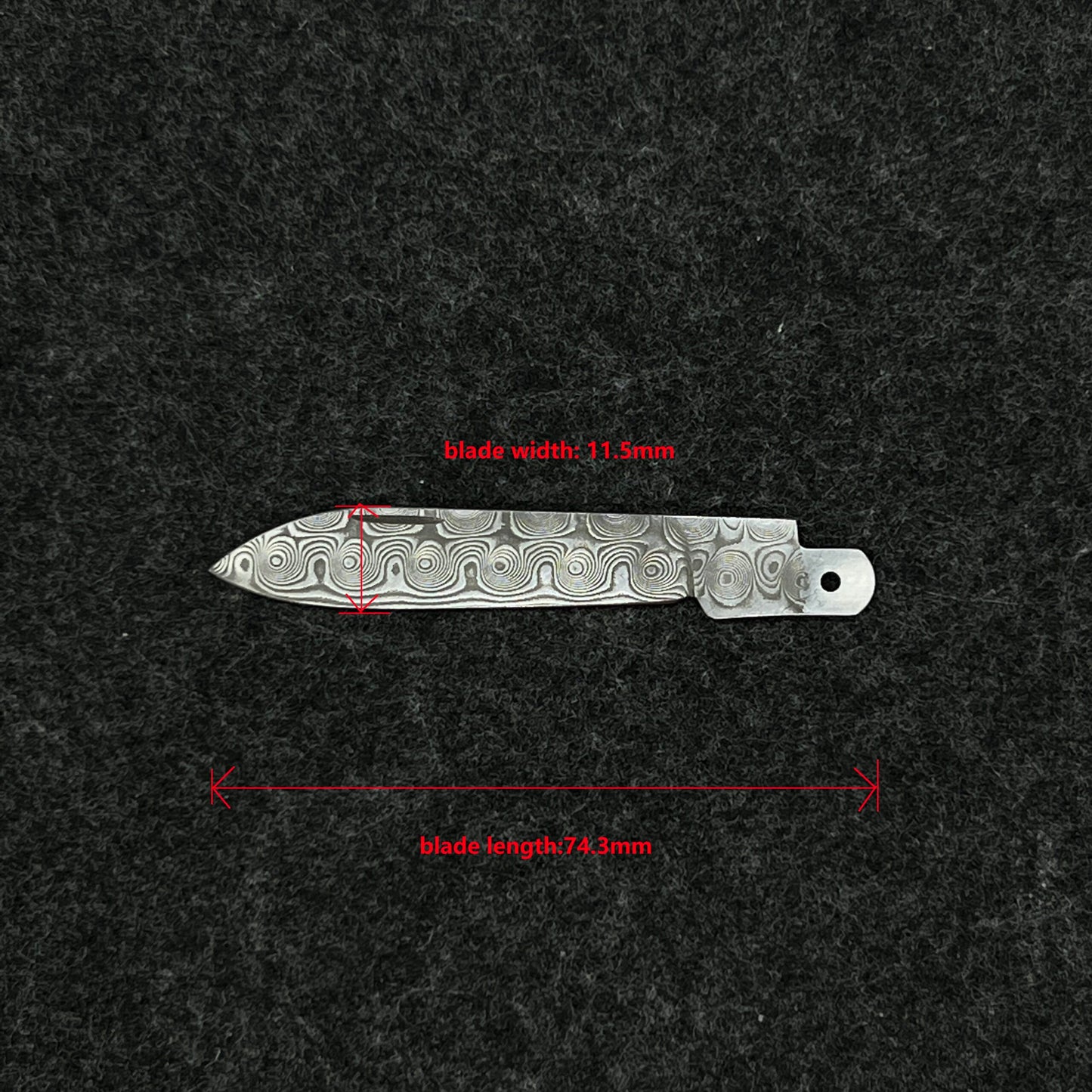 84mm Knife Damascus Steel Handmade Replacement Blade SAK Parts