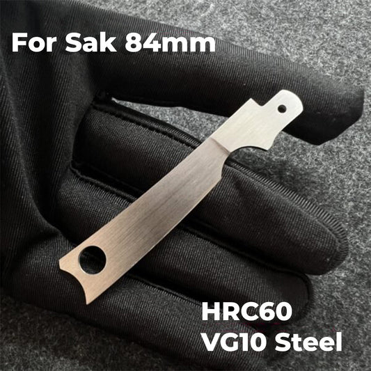 84mm Knife Barber Style VG10 Handmade Replacement Blade SAK Parts