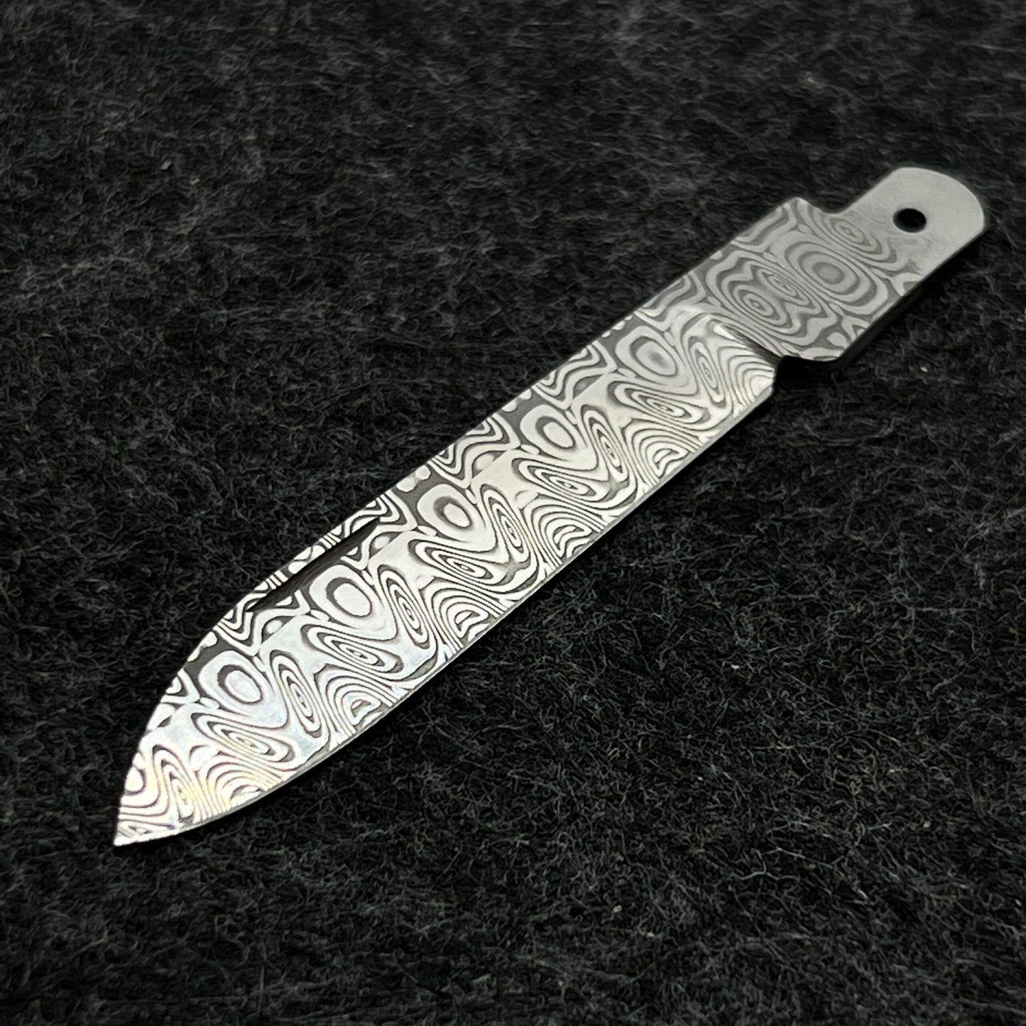 84mm Knife Sweden Import Damascus Powder Steel Handmade Blade SAK Parts