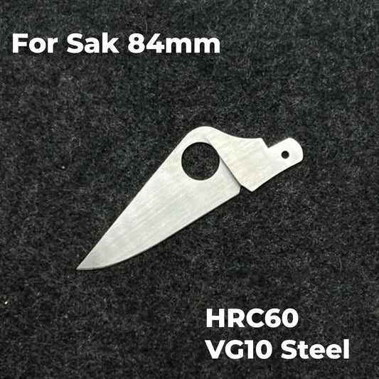 84mm Knife VG10 Handmade Steel Replacement Large Blade Looks Like Spider SAK Parts
