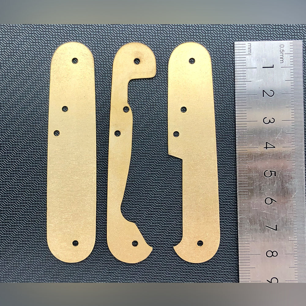 84mm Victorinox Swiss Army Knife Brass Liner Partition Plate Spacer Splint 0.8mm Thickness