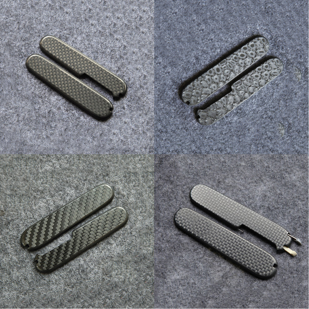 Casquillo de fibra de carbono de 91 mm para navaja multiusos